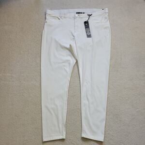 NWT DG2 by Diane Gilman 20W Super Stretch Skinny Knit Denim Jeans Jeggings Ivory